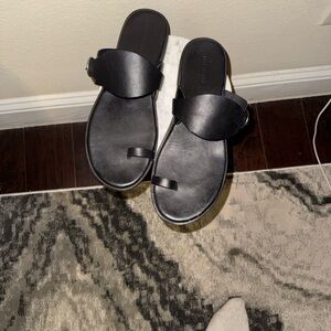 Free People Black Sandals